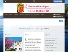 Tablet Screenshot of coeurdalenesuper8.com